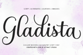 Gladista Script Font