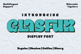 GLASFUR Trial Font