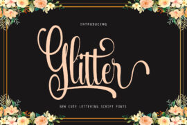 Glitter demo Font