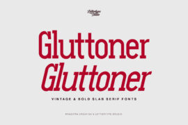 Gluttoner Slab DEMO Font