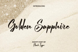 Golden Sapphire Demo Font