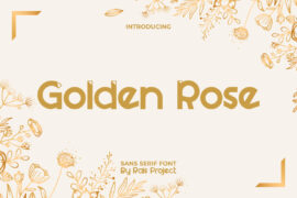 GoldenRoseDemo Font