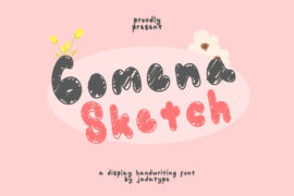Gomena Sketch Font