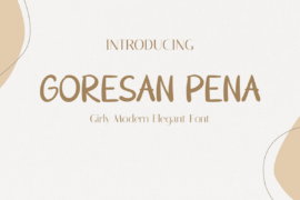 Goresan Pena Font