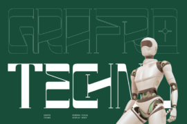 Grafro Techno – Demo Version Font