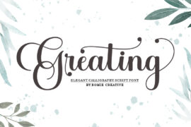 Greating Font