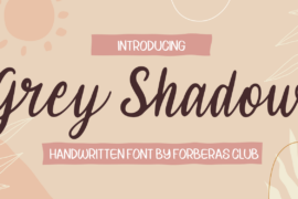 Grey Shadow Demo Font