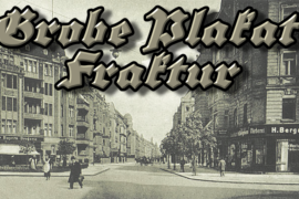 Grobe Plakat Fraktur Font