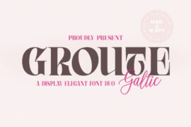 Groute Font Family