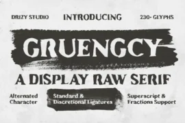 Gruengcy Demo Font