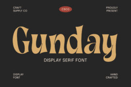 Gunday Free Font