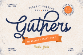 Guthers Textured_DEMO Font Family