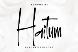 Haitum – Personal Use Font