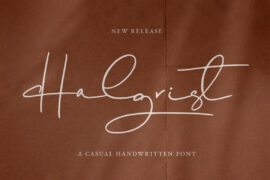 Halgrist Personal Use Only Font