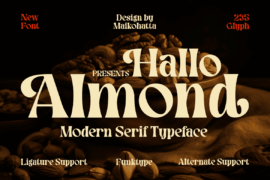 Hallo Almond Font