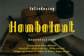 Hambalant Font
