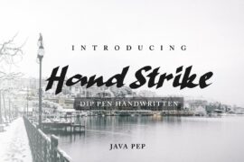 Hand Strike Demo Font