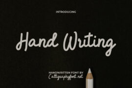 Hand Writing Demo Font