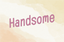 Handsome Font