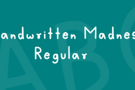 Handwritten Madness Font