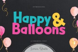 Happy & Balloons Font