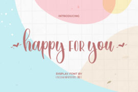 Happy For You Demo Font