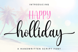 Happy Holliday Font