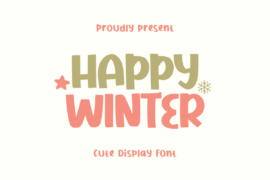 Happy Winter Font