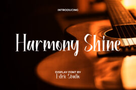 Harmony Shine Demo Font