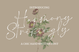 Harmony Strikingly Font
