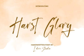 Harst Glory Demo Font