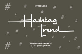 Hashtag Trend Demo Font
