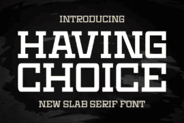 Having Choice Font