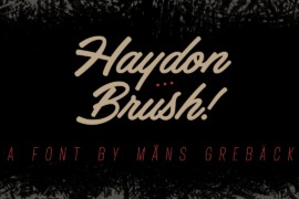 Haydon Brush PERSONAL USE Font