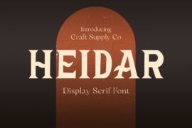 Heidar Demo Font