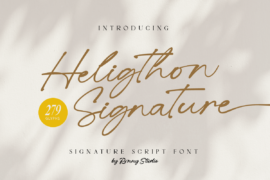 Heligthon Signature Font