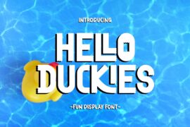 HELLO DUCKIES Font Family