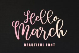 Hello March Font