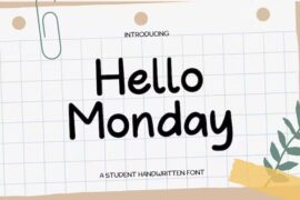 Hello Monday Font