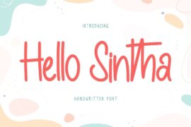 Hello Sintha – Personal Use Font