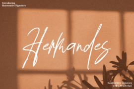 Hermandes Signature Font