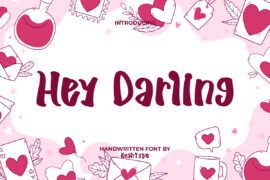 Hey Darling Demo Font