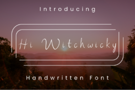 Hi Witchwicky Font