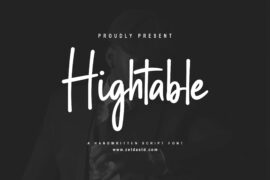 Hightable-DEMO FONT Font
