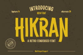 HIKRAN trial Font