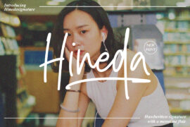 Hineda Signature Font