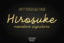 Hirosuke DEMO Font