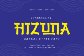 HIZUNA Trial Font