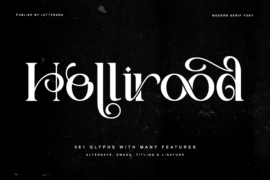 Hollirood-Personal use Font