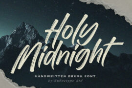 Holy Midnight Font
